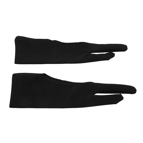 SEWACC 4 Stücke Digital Für Studenten Schwarz Zwei-Finger Malerei Handschuh Reduziert Reibung Und von SEWACC