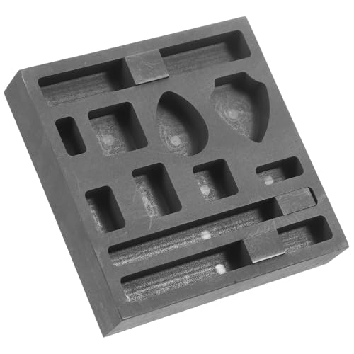 SEWACC Graphit Gussform Fach Barrenform aus Widerstandsfähigem Graphit Hitzebeständig und Korrosionsresistent Vielseitig für Gold Silber Kupfer Metallgießen Hohe Wärmeleitfähigkeit SEWACC Graphit Gussform Fach Barrenform aus Widerstandsfähigem Graphit Hitzebeständig und Korrosionsresistent Vielseitig für Gold Silber Kupfer Metallgießen Hohe Wärmeleitfähigkeit von SEWACC
