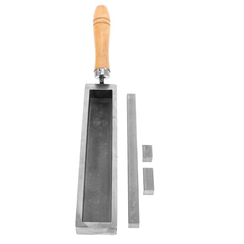 SEWACC Metall Barrenformen Für Schmuckherstellung Gusseisen Werkzeug Zum Schmelzen Und Gießen Von Gold Silber Kupfer Und Aluminium Holzgriff Hammer Für Handgefertigte Schmuck von SEWACC