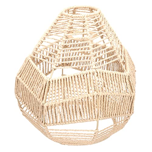 SEWACC Handgewebter Lampenschirm Papier Boho Pendelleuchte für Wohnzimmer Restaurant Kreative Raumdekoration für Wandlampen Warme Langlebig und Pflegeleicht SEWACC Handgewebter Lampenschirm Papier Boho Pendelleuchte für Wohnzimmer Restaurant Kreative Raumdekoration für Wandlampen Warme Langlebig und Pflegeleicht von SEWACC