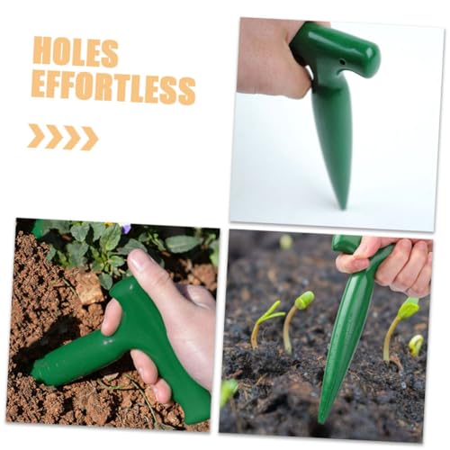 SEWACC Handlicher Pflanzlochbohrer aus Langlebigem Kunststoff mit Ergonomischem Griff Zuverlässiges Gartenwerkzeug für Einfaches Einpflanzen und Umpflanzen in Beeten und Töpfen von SEWACC