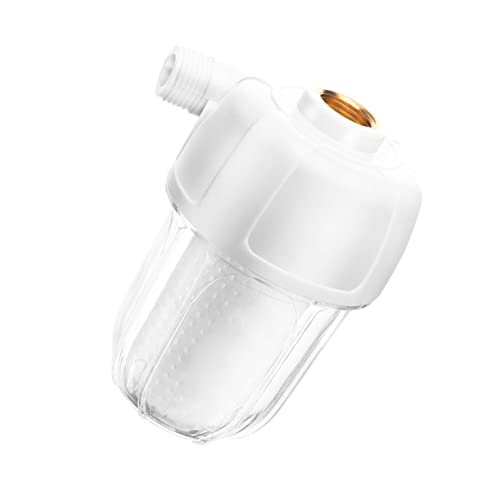 SEWACC Hauswasserfilter für Heizgeräte Weißer Vorfilter Geeignet für Duschen und Waschmaschinen Transparentes Design zur Visuellen Langlebig und Anwendung von SEWACC