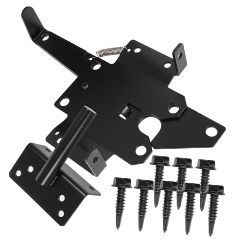 SEWACC Heavy Duty Gartentor Scharnier aus robustem Material Langlebig Automatische Verriegelung Inklusive Montageschrauben Geeignet für Holztore Gartentore Gartentorpfosten Vielseitig SEWACC Heavy Duty Gartentor Scharnier aus robustem Material Langlebig Automatische Verriegelung Inklusive Montageschrauben Geeignet für Holztore Gartentore Gartentorpfosten Vielseitig von SEWACC