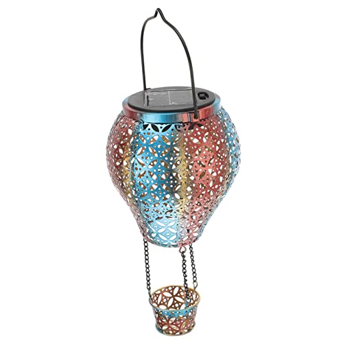 SEWACC Heißluftballon Hängelampe Solarlicht Solarbetriebene Outdoor Solarlampe Solar Hängeleuchten Garten Außenlampe Rustikale Laterne Terrasse Solarlaterne Schmiedeeisen SEWACC Heißluftballon Hängelampe Solarlicht Solarbetriebene Outdoor Solarlampe Solar Hängeleuchten Garten Außenlampe Rustikale Laterne Terrasse Solarlaterne Schmiedeeisen von SEWACC