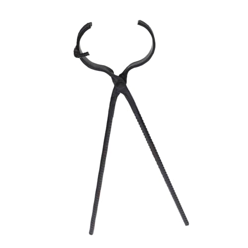 SEWACC Hitzebeständige Crucible Tongs aus Stahl für Goldschmelzofen Vielseitige Schmuckherstellungszange Robuste Metallgießklemme für Silber Kupfer und Professionelle Werkstätten von SEWACC