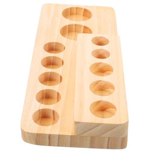 SEWACC Holz Ätherische Öle Organizer Regal Runder Flaschenhalter Leichtem Verschleißfestem Material mit Getrennten Fächern für Kleine Flaschen Nagelöl und Duftöle Praktische Aufbewahrung SEWACC Holz Ätherische Öle Organizer Regal Runder Flaschenhalter Leichtem Verschleißfestem Material mit Getrennten Fächern für Kleine Flaschen Nagelöl und Duftöle Praktische Aufbewahrung von SEWACC