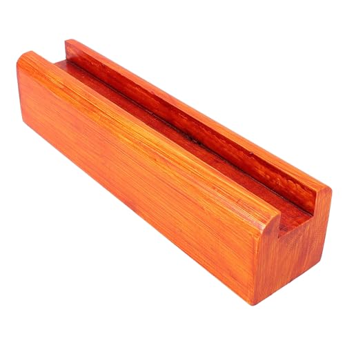 SEWACC Holz Spiegelständer Bodenhalter Stabiler Spiegelhalter mit Antirutschfunktion Walnussfarbener Mehrzweck Spiegelhalter für Wohn und Büronutzung Langlebig und Wiederverwendbar von SEWACC