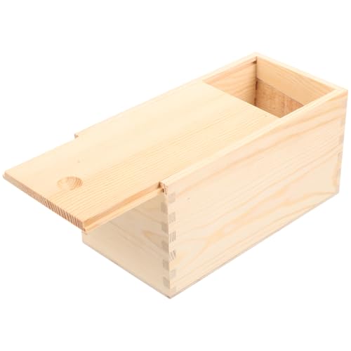 SEWACC Holzkiste Schiebedeckel -Aufbewahrungsbox Vintage-Holzkiste mit Herausziehbarem Deckel Heimaufbewahrung Holz-Andenken-Box Geschenk- -Abziehdeckel-Aufbewahrungsbox SEWACC Holzkiste Schiebedeckel -Aufbewahrungsbox Vintage-Holzkiste mit Herausziehbarem Deckel Heimaufbewahrung Holz-Andenken-Box Geschenk- -Abziehdeckel-Aufbewahrungsbox von SEWACC