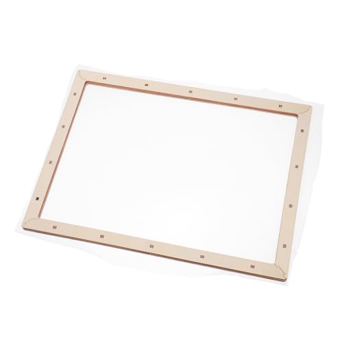 SEWACC Holzrahmen Papermaking mit Netz Abnehmbarer Siebdeckel für DIY Papierhandwerk Getrocknete Blumen Kunst Präzise Wiederverwendbar Geeignet für Zuhause Schule Atelier von SEWACC