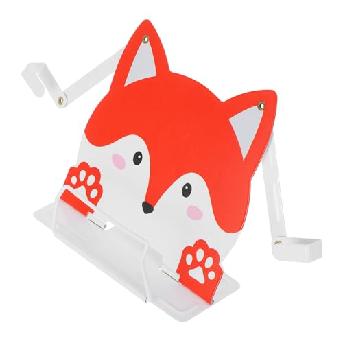 SEWACC Kinderbuchständer Fuchs Stabiler Desktop Buchhalter für Multifunktional als Leseständer Sicheres Halten von Kochbüchern und Dokumenten Fesselndes Fuchsdesign von SEWACC