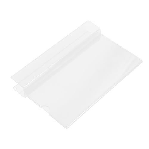 SEWACC Klarer Acryl Namensschildhalter Platzsparend Arbeitsplatz Schreibtischkartenhalter Bürobedarf Multifunktional für Workstation Trennwand Display von SEWACC