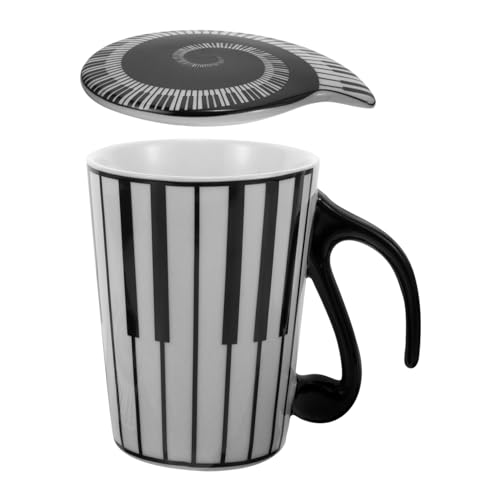 Niedliche Klaviertasten-keramiktasse Frühstückstasse Tasse Mit Bequemem Griff von SEWACC