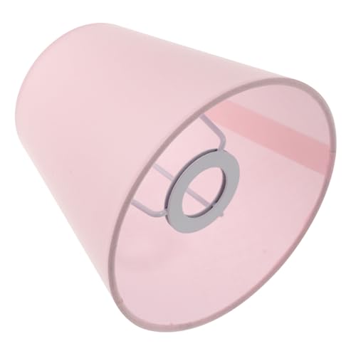 SEWACC Kleiner Dekorativer Lampenschirm aus Stoff Weicher Lichtschutz für Pendelleuchte Tisch und Wandleuchte Leicht zu Montieren Eleganter Lampenabdeckschirm in Zartem Rosé Vielseitiges von SEWACC