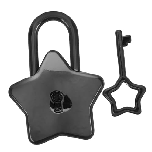 SEWACC Kofferschloss Mini Vorhängeschloss aus Robustem Zinklegierung Sternförmig mit Schlüssel für Gepäck Schrank Reisetasche und Tagebuch Kleines Schloss für Flugreisen und von SEWACC