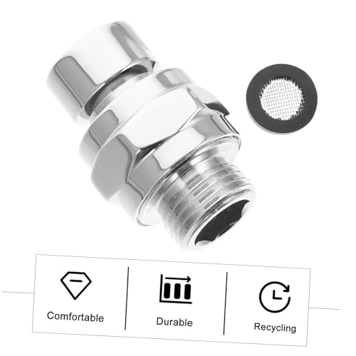 SEWACC Kupfer Duschkopf Kugelgelenkadapter Fach Gewinde Shower Swivel Connector Rostfrei Schwenkbar Einfach zu Montieren Verstellbarer für Standard Duscharmaturen und Handbrause von SEWACC