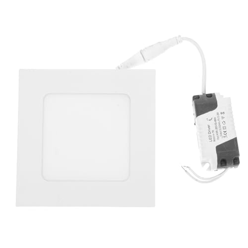 SEWACC LED Deckenleuchte Quadratisch Warmweiß Dimmbar Energiesparend für Wohnzimmer Küche Büro Langlebiges Kunststoffmaterial von SEWACC