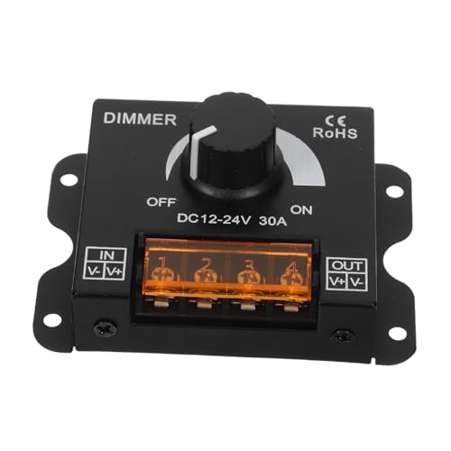SEWACC LED Schalter Dc Einstellbarer Helligkeitsregler mit Drehknopf für Einfarbige LED Streifen für Wohnmobil Yacht Auto Beleuchtung von SEWACC