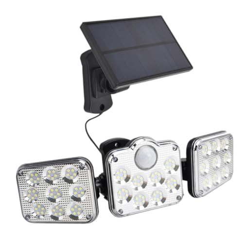 SEWACC LED Solar Wandleuchten Solarlampe Außen Solarleuchte Für Außen Außenleuchte Hofleuchte Außenwandleuchte Beleuchtungswerkzeug Solarwandleuchte Außen Solarsensorlampe Abs von SEWACC