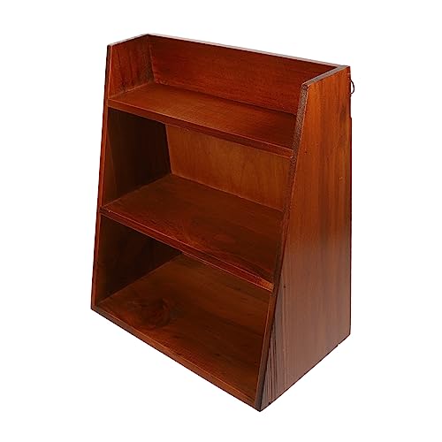 SEWACC Holzregal Im Landhausstil Mehrschichtige Aufbewahrung Für Die Klassenzimmerdekoration von SEWACC