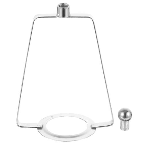 SEWACC Lamp Harp Metall Lampenschirmhalter Robustes Lampengestell für Tischlampen Vintage Lampenhalter DIY Lampenschirmadapter Silber Kompatibel für Diverse Lampen und Leuchten von SEWACC