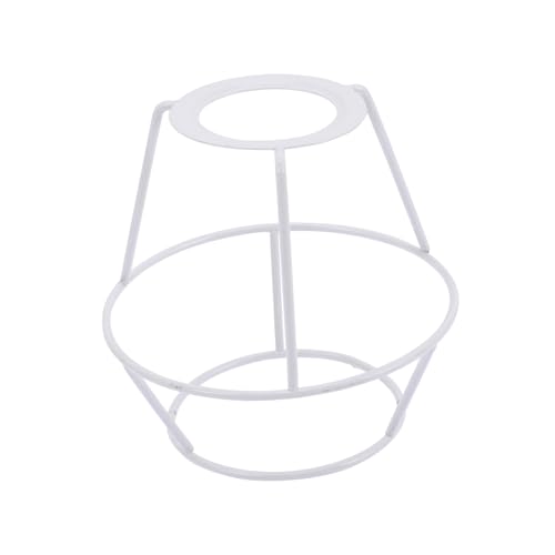 SEWACC Lampenschirm Gestell Fassung Lampenring für Tischlampe DIY Beleuchtung Zubehör Stabiler Eisendraht Lampenschirmrahmen für Steh und Pendelleuchte von SEWACC