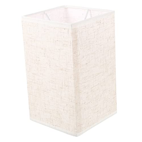 SEWACC Lampenschirm Hochwertigem Stoff Vintage Lampenschirm für Tischlampen Stehlampen und Wandleuchten Beige Leinenoptik für Warme Wohnräumen und Schlafzimmern von SEWACC
