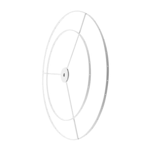 SEWACC Lampenschirm Metallrahmen Doppelter Ring DIY Lampenschirmhalterung Weiß Abnehmbar Für Kronleuchter Tischlampe Minimalistisches Design SEWACC Lampenschirm Metallrahmen Doppelter Ring DIY Lampenschirmhalterung Weiß Abnehmbar Für Kronleuchter Tischlampe Minimalistisches Design von SEWACC