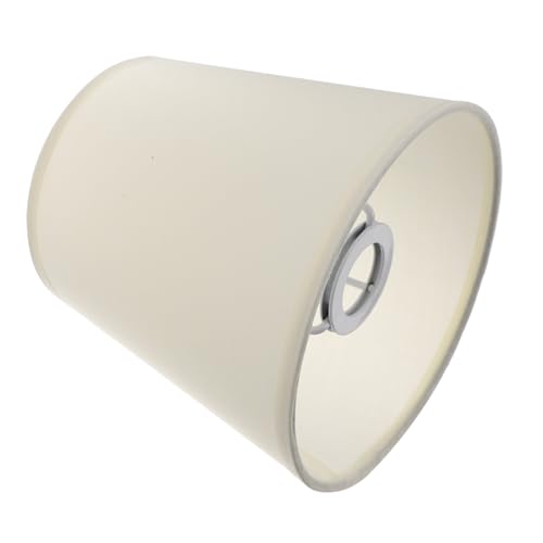 SEWACC Lampenschirm Schraubsockel Praktisch Decken Wandleuchte Schirm Cremefarben PVC Schutz für Schreibtisch Steh Kronleuchterlampe von SEWACC
