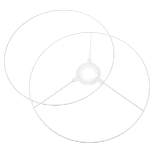 SEWACC Lampenschirmrahmen Metall DIY Lampenschirm Ring Halterung für Tischlampe Light Cage Guard Vielseitig Verwendbar Robust Langlebig von SEWACC