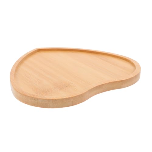 SEWACC Leeres Tablett Bambus Und Holz Esstischzubehör Wiederverwendbarer Tassenuntersetzer Heimdekoration Teller DIY Basistabletts Platzdeckchen Für Tassen Tischtellermatte von SEWACC