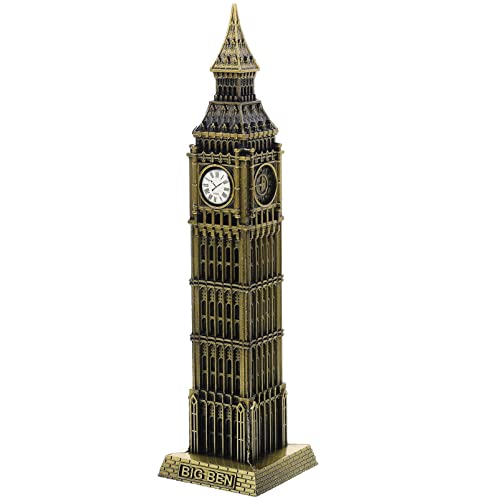 SEWACC London Big Ben Spardose Big Ben Metall Big Ben Statue London Big Ben Tower Statue England Big Ben Für Geschenke Party Home Desktop Dekoration Big Ben Souvenir London Tower von SEWACC