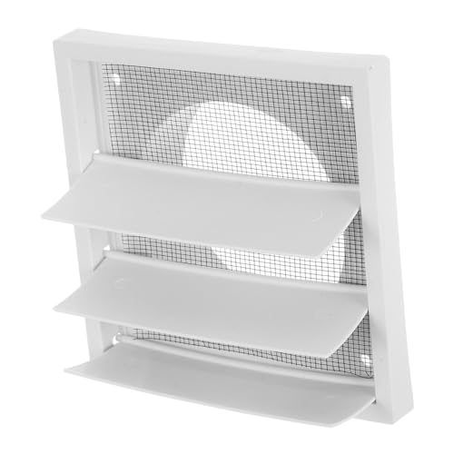 SEWACC Louvered Dryer Vent Cover Weiß Wetterfester Abluftgitter mit Klappen Beweglicher Ventilverschluss für Trockner und Badlüftung Schutz vor Insekten Vögeln und Nagetieren SEWACC Louvered Dryer Vent Cover Weiß Wetterfester Abluftgitter mit Klappen Beweglicher Ventilverschluss für Trockner und Badlüftung Schutz vor Insekten Vögeln und Nagetieren von SEWACC