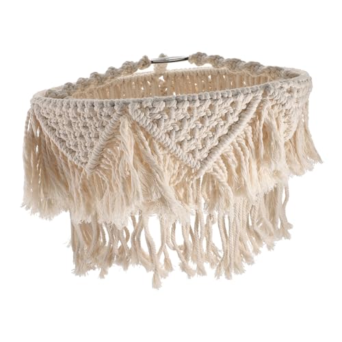 SEWACC Makramee Lampenschirm Handgewebter Lampenabdeckung für Deckenleuchten Boho Stil Geeignet für Wohnzimmer Schlafzimmer und Esszimmer Rustikale Dekoration mit Sanftem Licht SEWACC Makramee Lampenschirm Handgewebter Lampenabdeckung für Deckenleuchten Boho Stil Geeignet für Wohnzimmer Schlafzimmer und Esszimmer Rustikale Dekoration mit Sanftem Licht von SEWACC