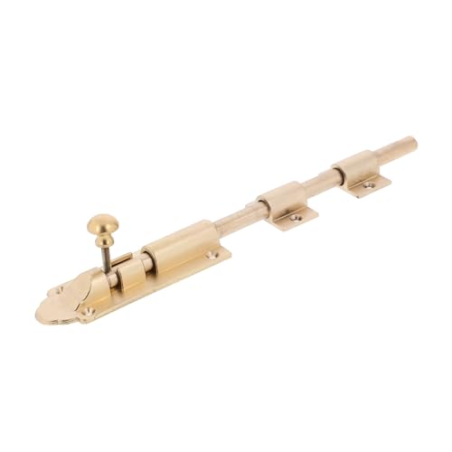 SEWACC Massiver Messing riegelschloss Oberflächen schiebeschloss mit Robuster Bauweise Vielseitig für Holztüren und Schiebetüren Vintage Türbeschlag für Sichere Verriegelung und von SEWACC