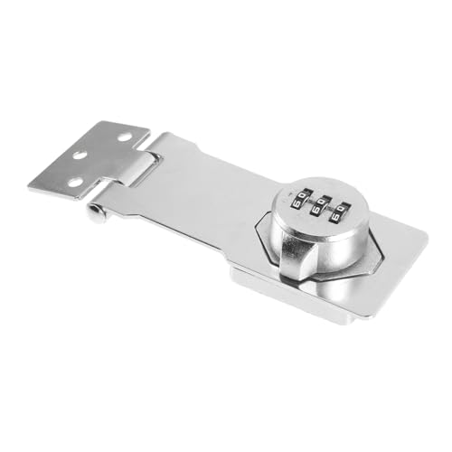 SEWACC Mechanisches Zahlenschloss Überfalle aus Metall Drehbarer Passwort Riegel Abschließbar für Kleine Türen Schränke Scheunentore Garagen Garten mit Schraubenmontage Robust und von SEWACC
