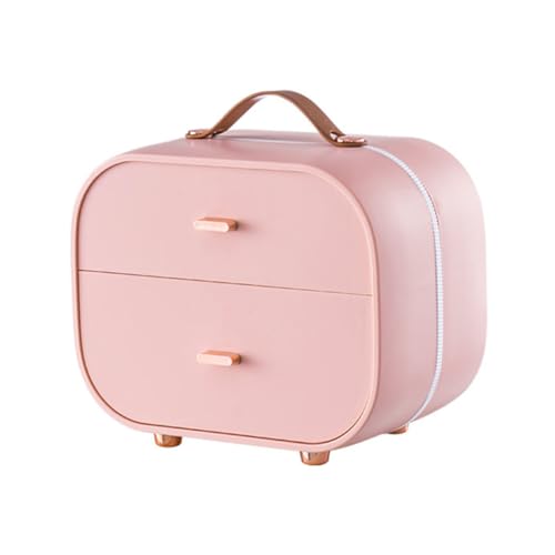 SEWACC Mehrschichtige Stapelbare Aufbewahrungsbox aus Leichtem Kunststoff Praktische Organizer für Schmuck und Kosmetik Platzsparend für Schreibtisch und Schminktisch von SEWACC