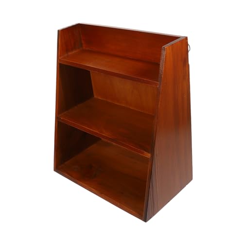 SEWACC Mehrschichtiges Holz Storage Regal für Schreibtische Robuster Organizer für Büro Zuhause und Schlafzimmer zur Aufbewahrung von Kleinigkeiten und Büromaterialien von SEWACC