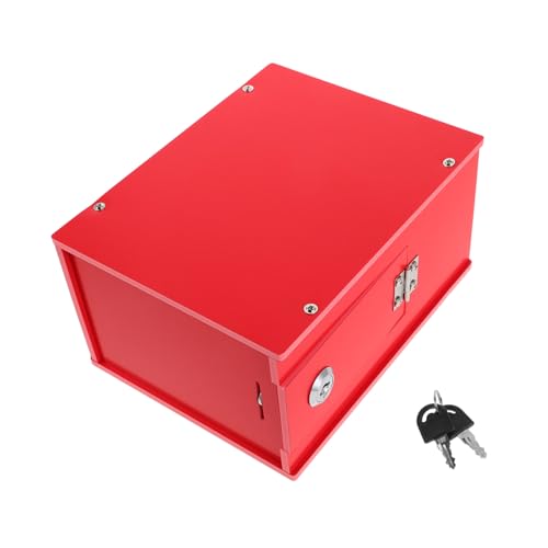 SEWACC Mehrzweck PVC Wahlurne mit Schloss Undurchsichtige Spendendose Vorschlagsbox für Büro und Fundraising Wand oder Standmodell Sichere Aufbewahrung Rot SEWACC Mehrzweck PVC Wahlurne mit Schloss Undurchsichtige Spendendose Vorschlagsbox für Büro und Fundraising Wand oder Standmodell Sichere Aufbewahrung Rot von SEWACC