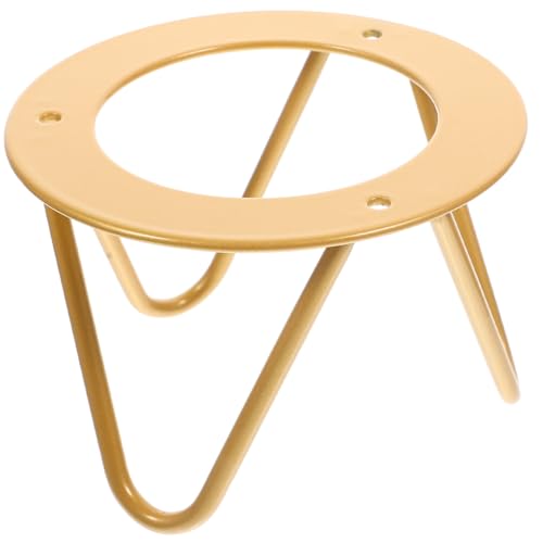 SEWACC Metall Display Ständer für Teller und Tabletts Kleiner Goldfarbener Snack und Organizer Halter Platzsparendes Rutschfestes Küchen und Büro Zubehör Vielseitig für Keramik Kunst und von SEWACC