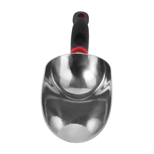 SEWACC Metall Gartenschaufel Orange Ergonomische Handschaufel mit Komfortgriff Vielseitiger EIS und Erdschaufel Löffel für Gartenarbeit Eiswürfel Lebensmittel und Schneeschaufel Ersatz von SEWACC