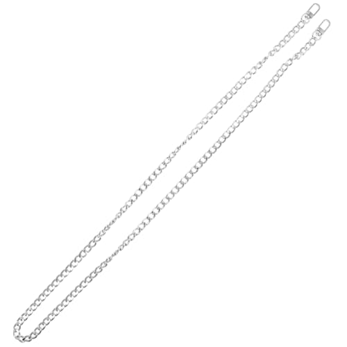 SEWACC Metall Schultergurt Ersatzkette Silber für Umhängetasche Crossbody Handtasche DIY Austausch mit Schnappverschluss SEWACC Metall Schultergurt Ersatzkette Silber für Umhängetasche Crossbody Handtasche DIY Austausch mit Schnappverschluss von SEWACC