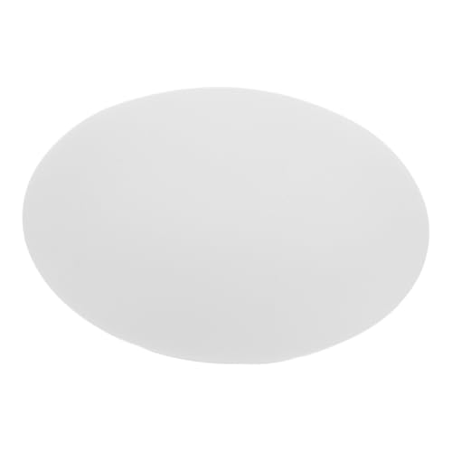 SEWACC Milchglas Lampenschirm Flach Oval Ersatz Lampenglobus Weiß Für Pendelleuchte Wandleuchte Sphärisch Einfach Zu Reinigen Langlebig von SEWACC