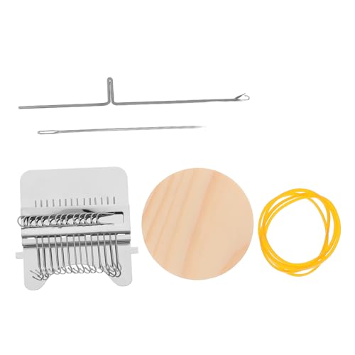 SEWACC Mini Holz Webrahmen für DIY Strickset für Kreative Bastelprojekte Geeignet für Anfänger für Schals Teppiche und Mehr von SEWACC