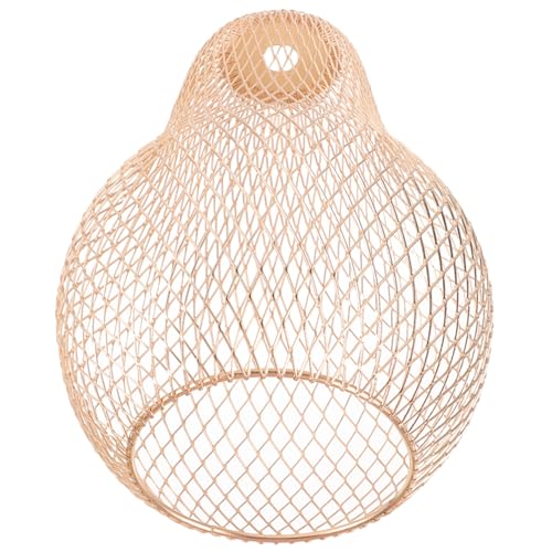 SEWACC Moderner Goldfarbener Metall Lampenschirm Dekorativer Pendelleuchten Ersatzschirm aus Eisen Leichtes Hohles Design für Deckenlampen Geeignet für Wohnzimmer Hotel und Küche SEWACC Moderner Goldfarbener Metall Lampenschirm Dekorativer Pendelleuchten Ersatzschirm aus Eisen Leichtes Hohles Design für Deckenlampen Geeignet für Wohnzimmer Hotel und Küche von SEWACC