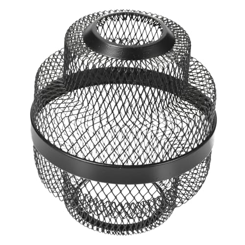 SEWACC Moderner Lampenschirm Hängelampe Geometrisches Design mit Hohlausschnitt Schwarz Höhe Lichtstreuend und Augenschonend Passend für Pendelleuchte und Deckenlampe von SEWACC
