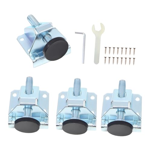 SEWACC Möbel nivellierfüße Schwerlast Verstellbare Stellfüße aus Kaltgewalztem Stahl Rostfrei Verschleißfest für Tische Schränke Werkbänke Aufbewahrung Möbelzubehör Zufällige Farbe von SEWACC