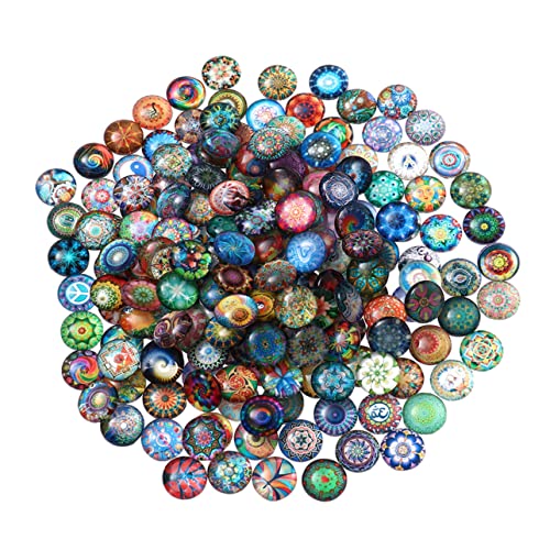 SEWACC Mosaiksteine Halbkreis Flach Rückseite Für Schmuckherstellung DIY Bastelbedarf Zubehör Für Uhren Bilder Vasen Dekoration von SEWACC