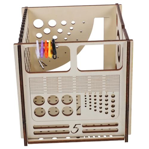 SEWACC Multifunktionaler Holz Strickzubehör Organizer Robustes Garn Aufbewahrungsbox Kompakte Näh und Wollbox für Vielseitige Strickprojekte Tragbar und Geräumig SEWACC Multifunktionaler Holz Strickzubehör Organizer Robustes Garn Aufbewahrungsbox Kompakte Näh und Wollbox für Vielseitige Strickprojekte Tragbar und Geräumig von SEWACC