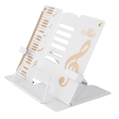 SEWACC Multifunktionaler Metall leseständer mit Verstellbarem Winkel Praktischer Buchhalter für Desktop Geeignet als Schulbuchständer und Musiknotenhalter Langlebig und Vielseitig von SEWACC