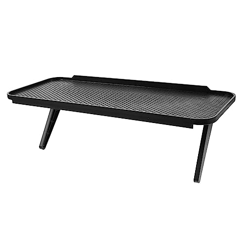 SEWACC Multifunktionaler Monitorablage Kunststoff Bildschirm Regal mit Großer Ablage Stabiler Aufsatz für Computerbildschirm Platzsparender Desktop Organizer ohne Bohren für Büro und von SEWACC